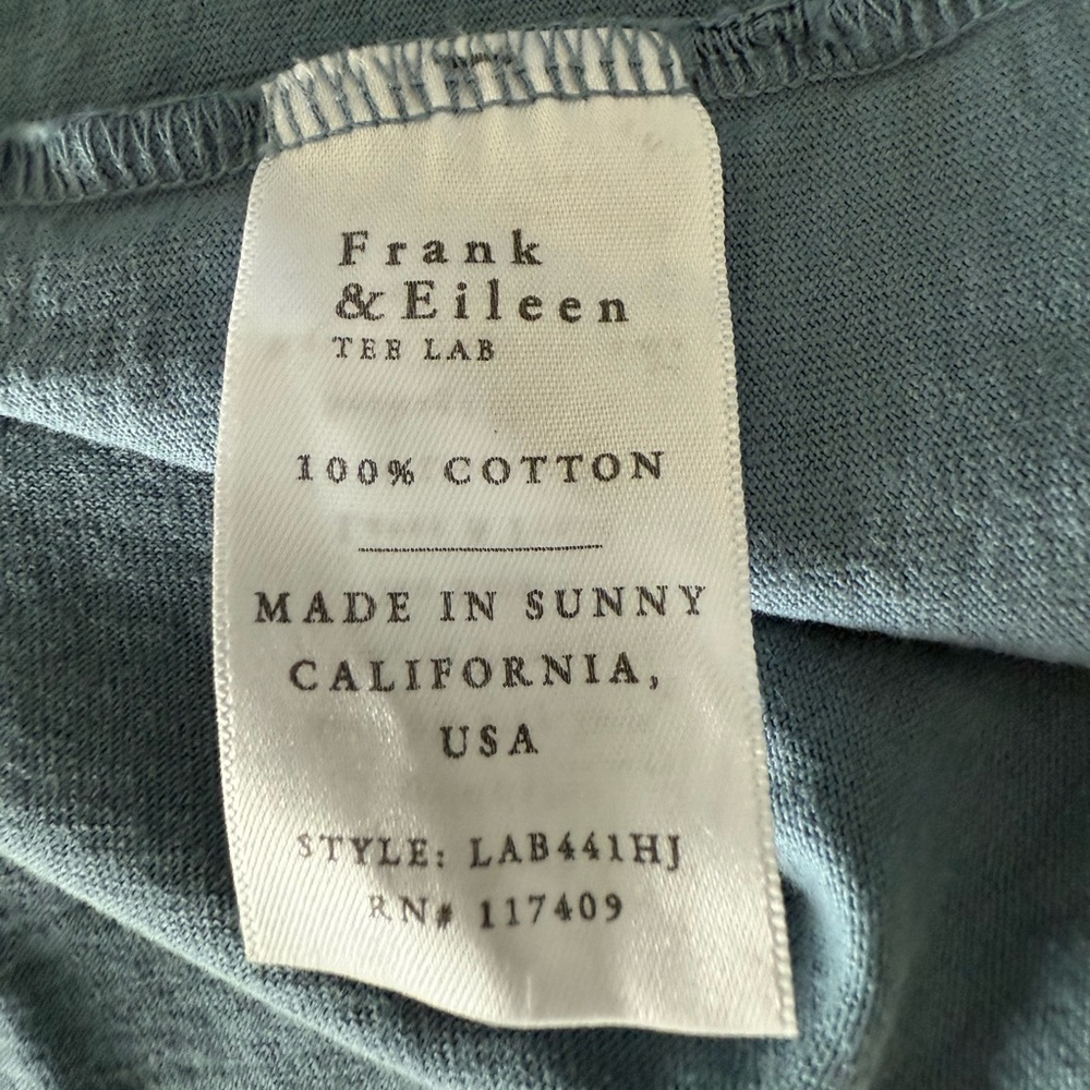0610 Frank & Eileen Nicole Popover Long Sleeve Henley Shirt Dress Jean XS NWT - Picture 6 of 8